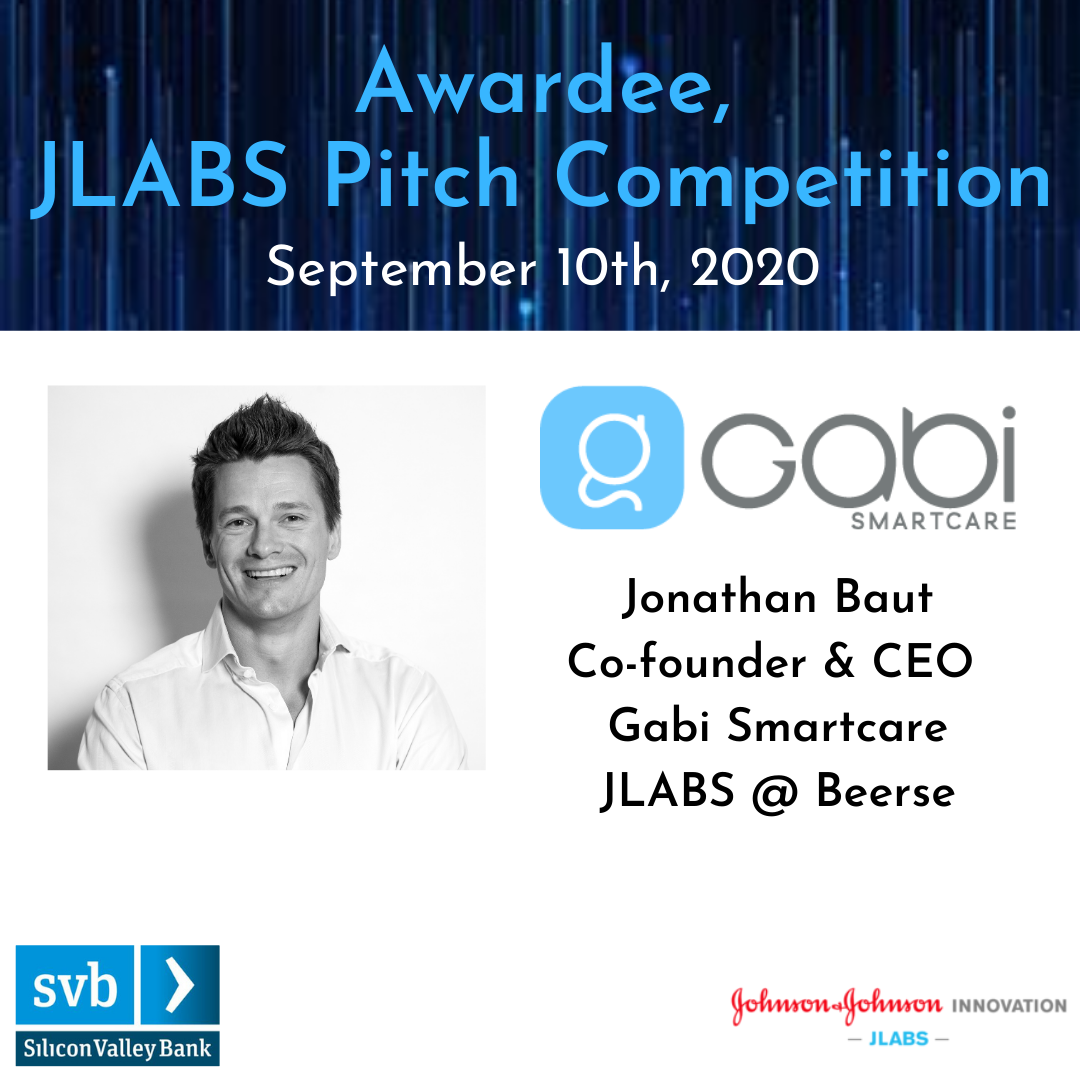 Gabi SmartCare is proud to be an awardee of the 2020 JLABS – Silicon Valley Bank Pitch Competition. 